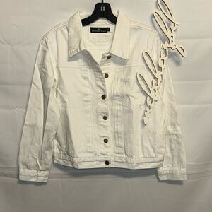 Pomander Place White Denim Jacket